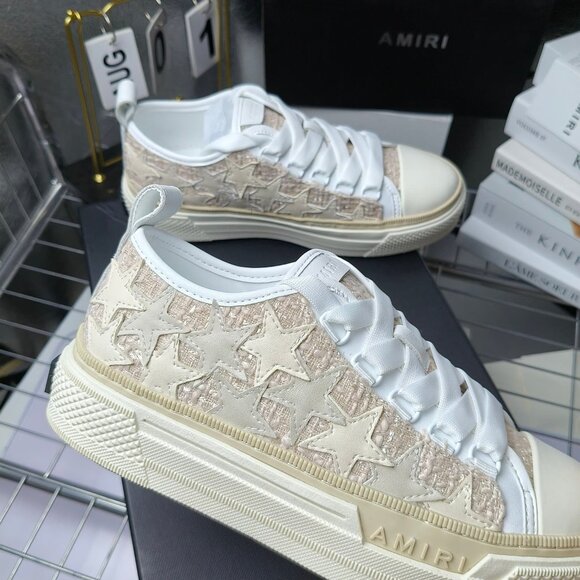 New AMIRI  beige star pattern flats - Picture 5 of 6